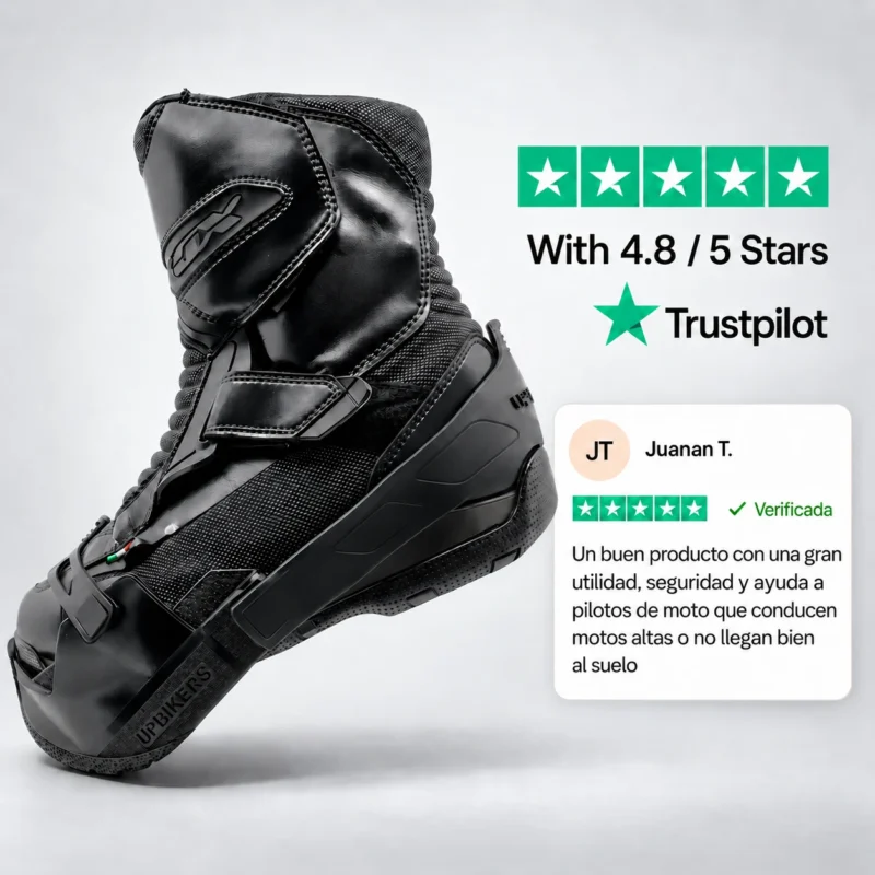Bota con Upbikers y valoración 4,8 sobre 5 en Trustpilot
