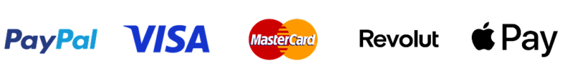 Formas de pago: Visa, Mastercard, PayPal y más