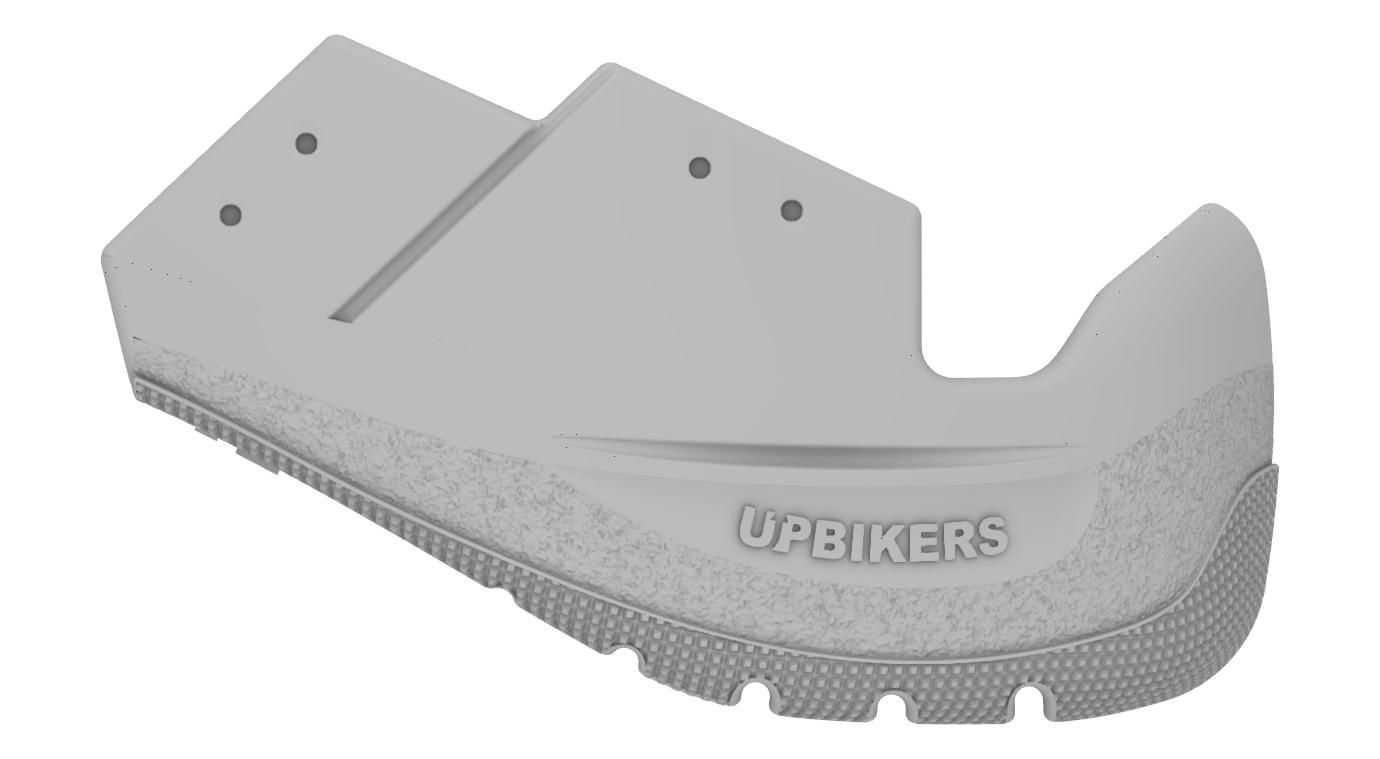Render de la pieza Upbikers, vista lateral