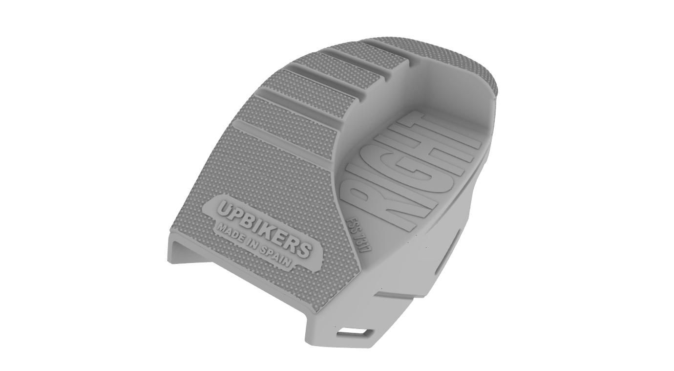 Render de la suela Upbikers derecha en perspectiva